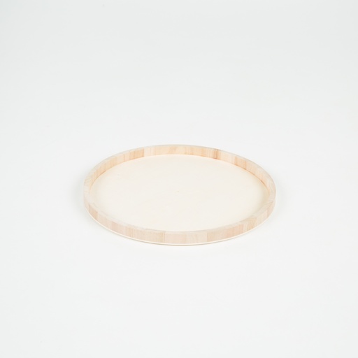 [00454] Asiana - Bandeja de madera redonda diam 35 cm - 215gr