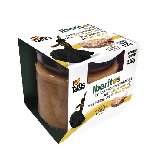 [00476] Iberitos - Iberish Zwartpootvarkespaté Met Pedro Ximenez Wijn - 110gr